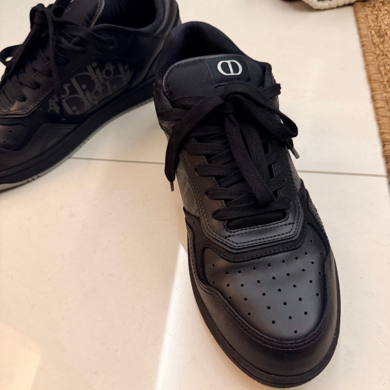 Dior 黑色老花運動鞋-1