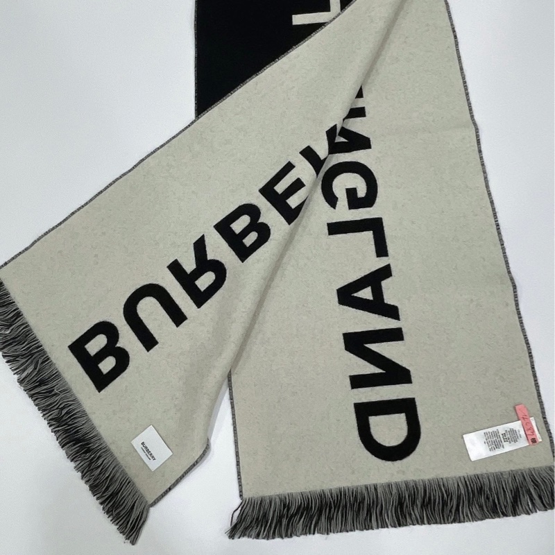 Burberry 新標 字母羊毛圍巾-6