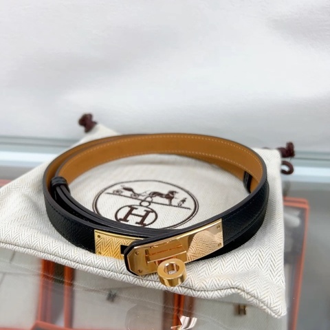 Hermes kelly belt 黑色玫瑰金腰帶/皮帶