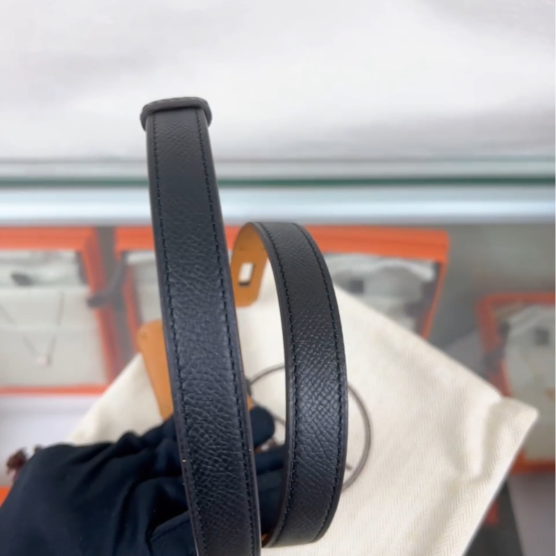 Hermes kelly belt 黑色玫瑰金腰帶/皮帶-9