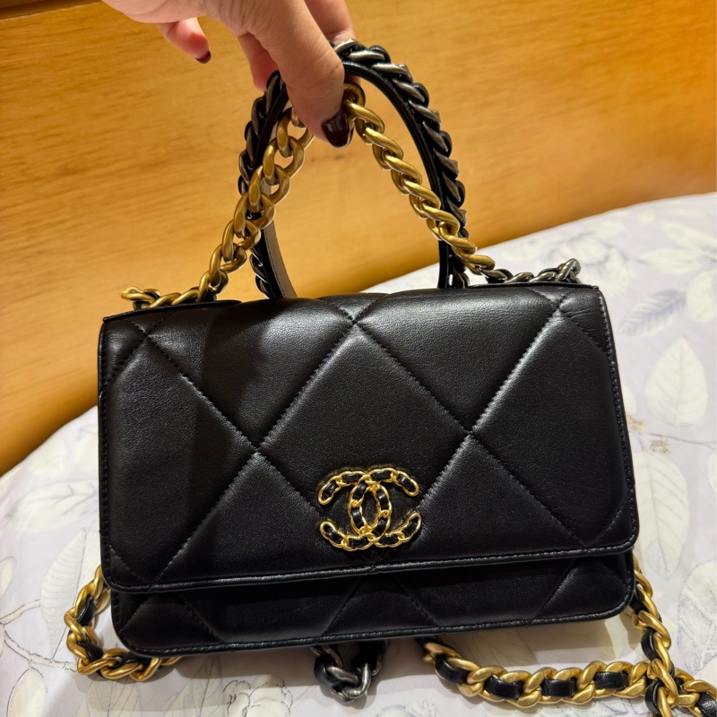 Chanel WOC 19 黑金鏈包 割愛售出-5