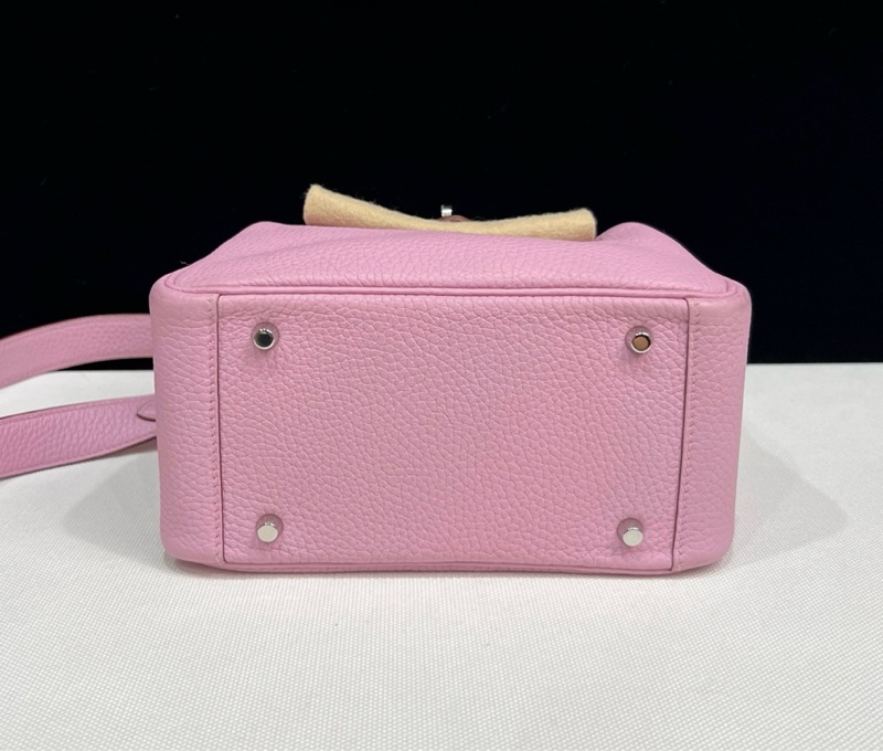 Hermes🌈Mini Lindy一代💗X9錦葵紫銀扣💗99新🌟TC皮🌟-3