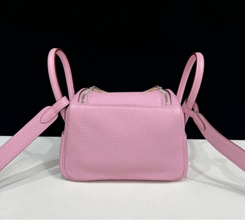 Hermes🌈Mini Lindy一代💗X9錦葵紫銀扣💗99新🌟TC皮🌟-4