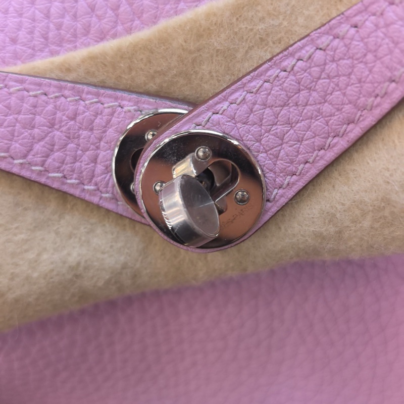 Hermes🌈Mini Lindy一代💗X9錦葵紫銀扣💗99新🌟TC皮🌟-5