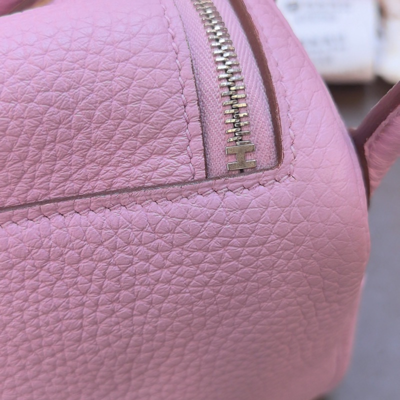 Hermes🌈Mini Lindy一代💗X9錦葵紫銀扣💗99新🌟TC皮🌟-6