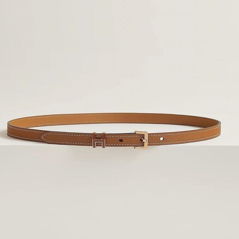 Hermes pop h 15 belt 80cm epsom stamp W gold/rose gold-0