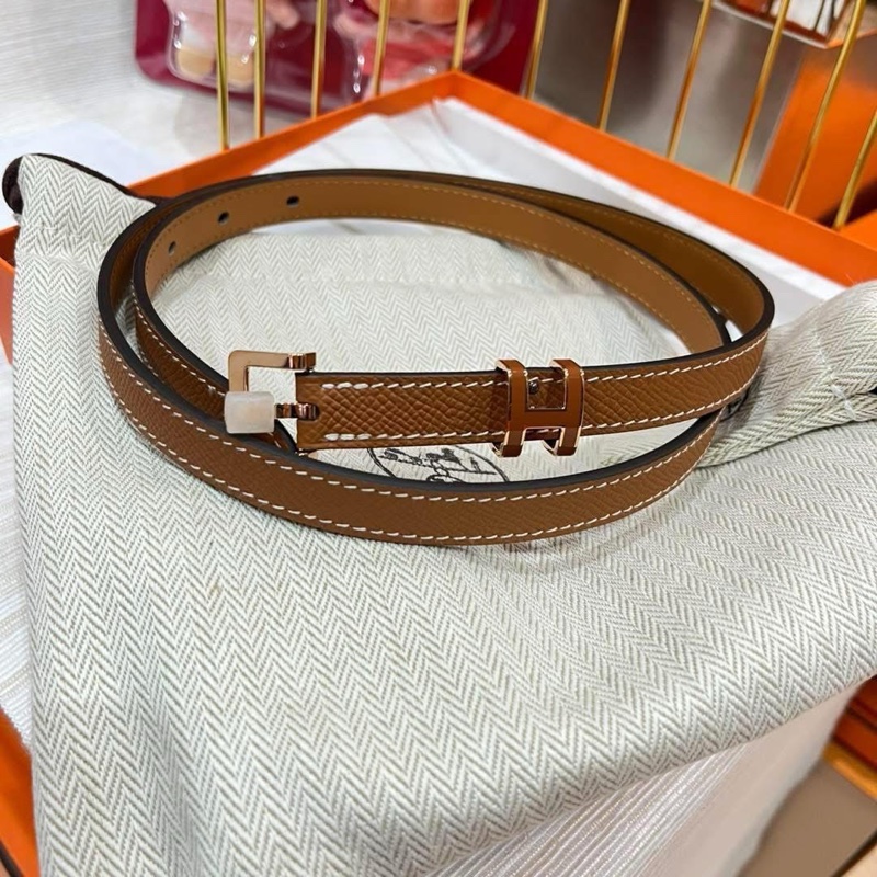 Hermes pop h 15 belt 80cm epsom stamp W gold/rose gold-1