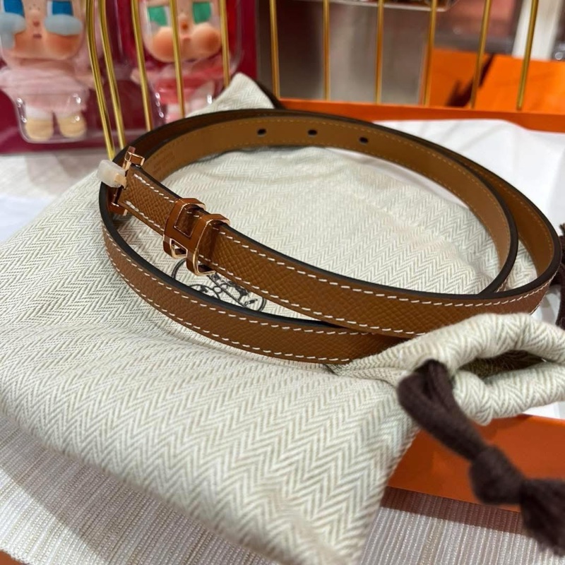 Hermes pop h 15 belt 80cm epsom stamp W gold/rose gold-2