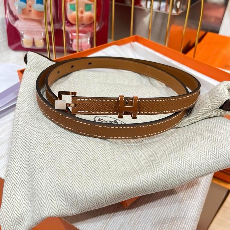 Hermes pop h 15 belt 80cm epsom stamp W gold/rose gold-4