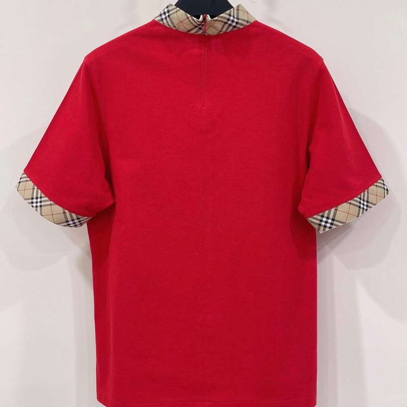 BURBERRY 經典格紋滾邊上衣-2