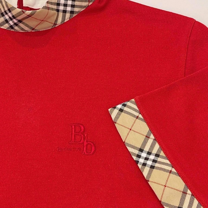 BURBERRY 經典格紋滾邊上衣-7