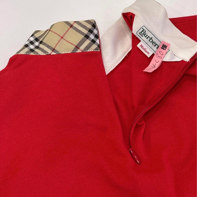BURBERRY 經典格紋滾邊上衣-8