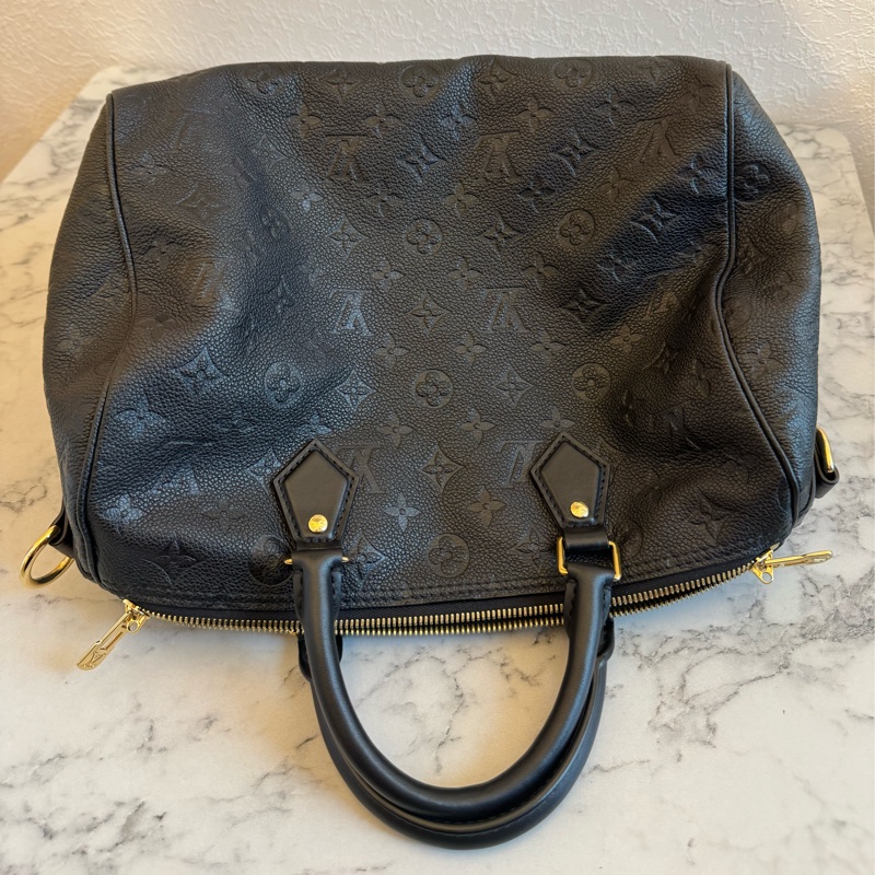 LV黑壓紋speedy30背帶款-1