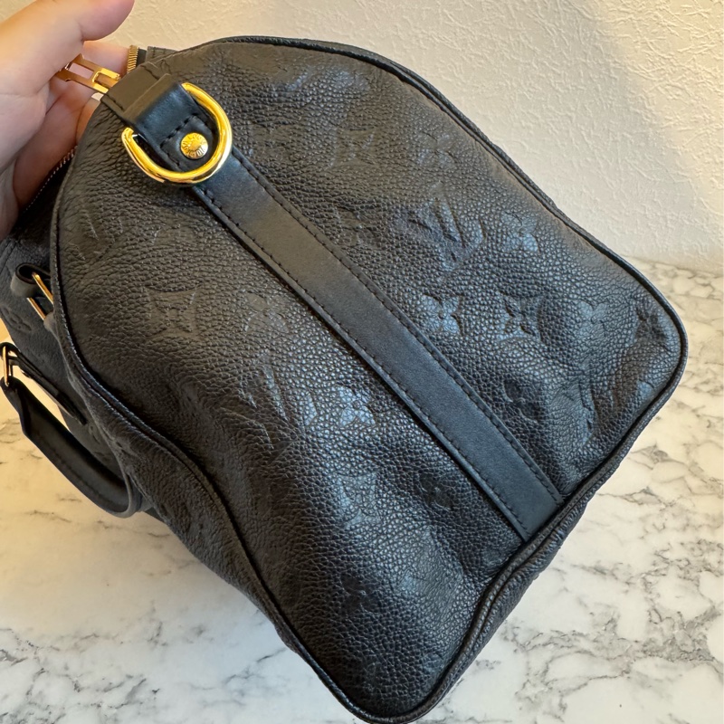 LV黑壓紋speedy30背帶款-3