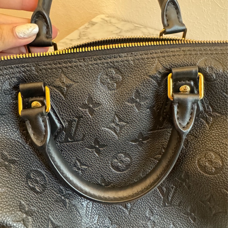 LV黑壓紋speedy30背帶款-26