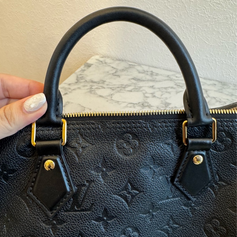 LV黑壓紋speedy30背帶款-28