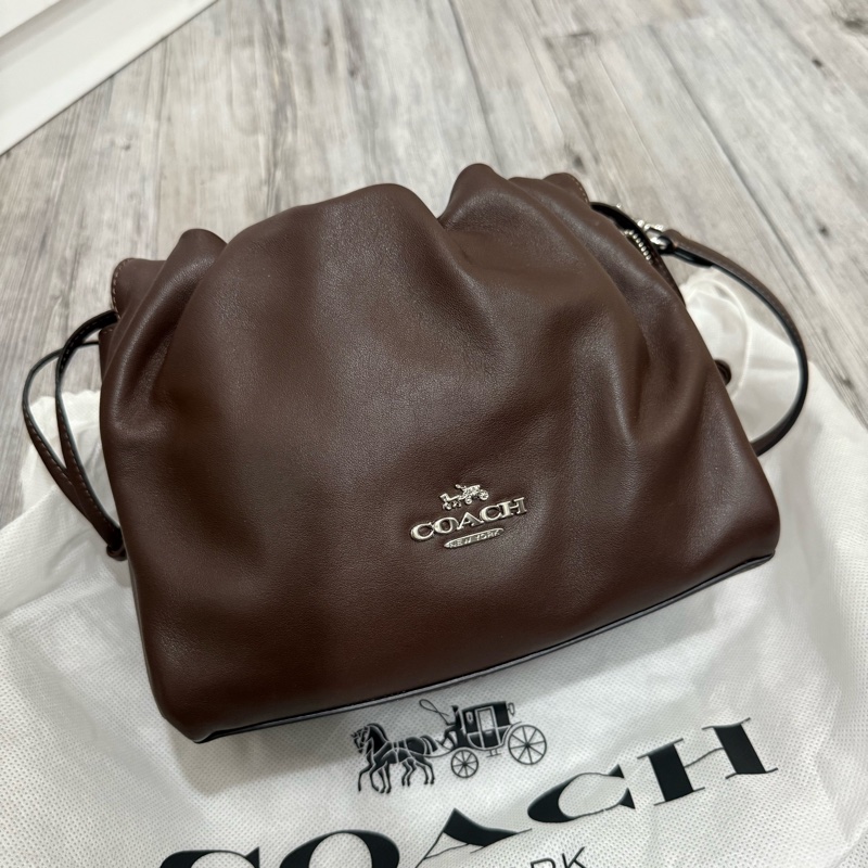 coach近全新真皮包 可背 可手提 可側背-5