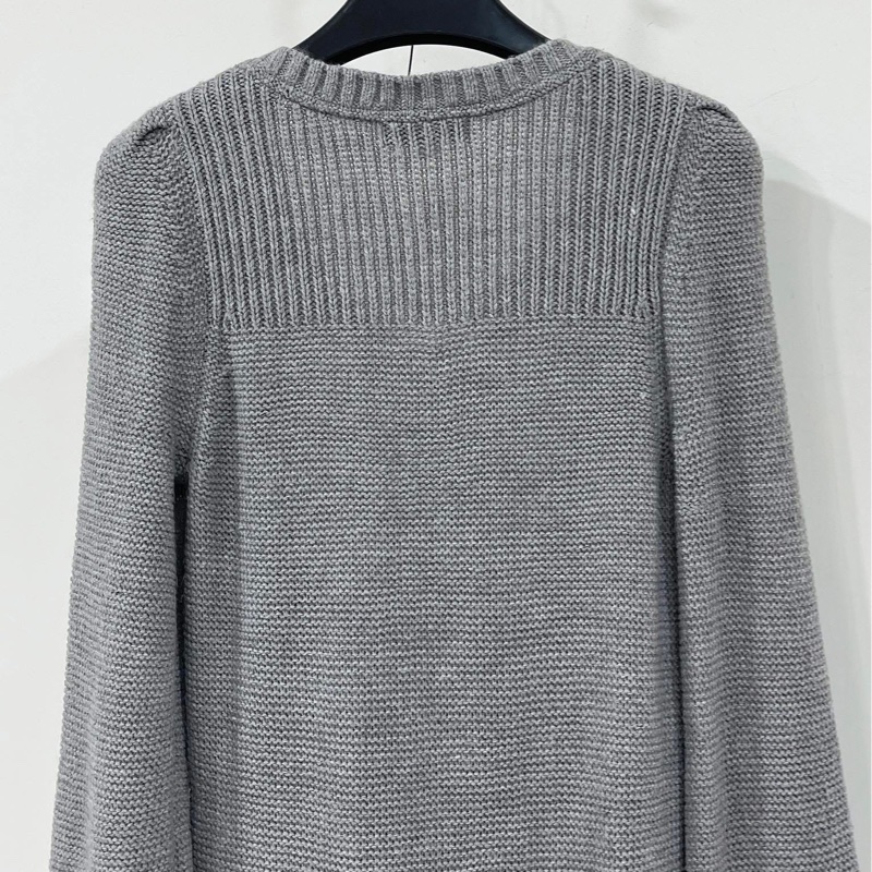 Burberry 藍標 編織毛料皮革字母洋裝-4