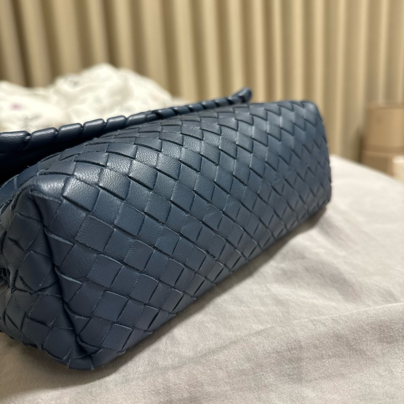 Bottega Veneta BV 藍色編織掀蓋包-5