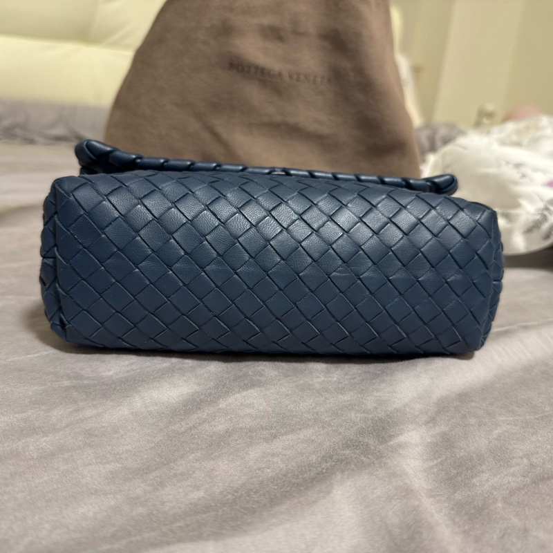 Bottega Veneta BV 藍色編織掀蓋包-6