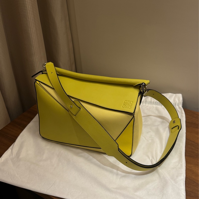 Loewe 中號 PUZZLE 檸檬黃🍋-1