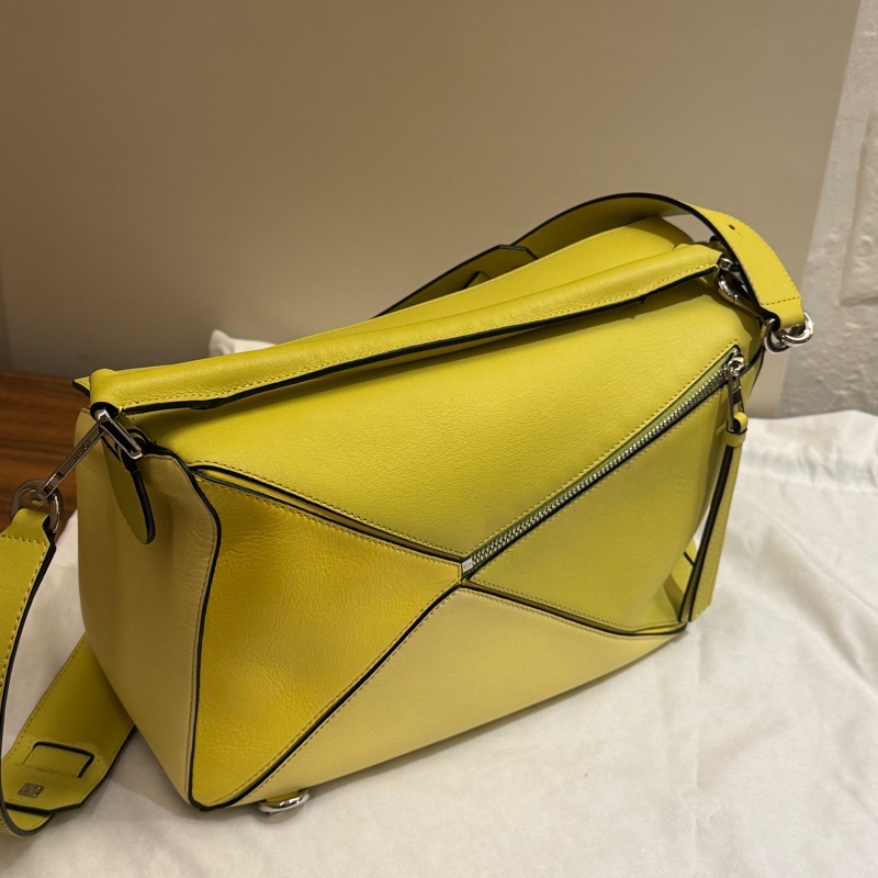 Loewe 中號 PUZZLE 檸檬黃🍋-2