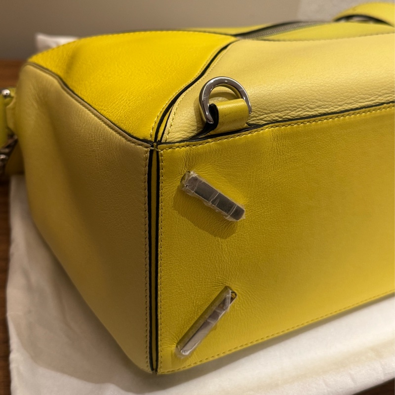 Loewe 中號 PUZZLE 檸檬黃🍋-5