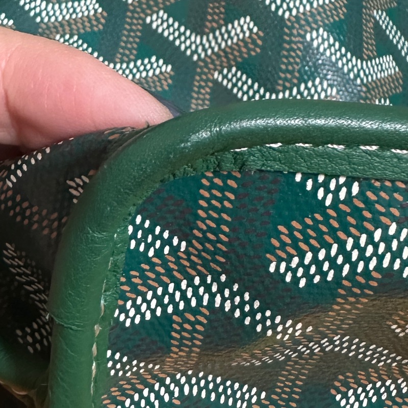 Goyard mini tote 托特包 綠色-8