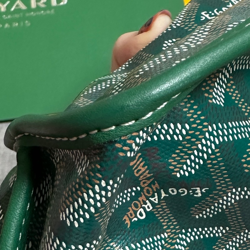 Goyard mini tote 托特包 綠色-9