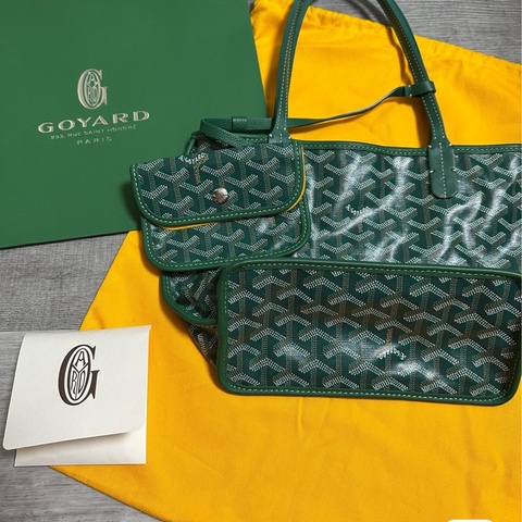 Goyard mini tote 托特包 綠色
