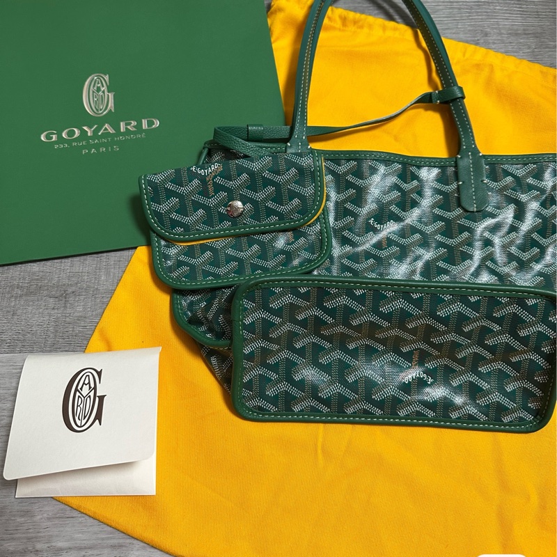 Goyard mini tote 托特包 綠色-0