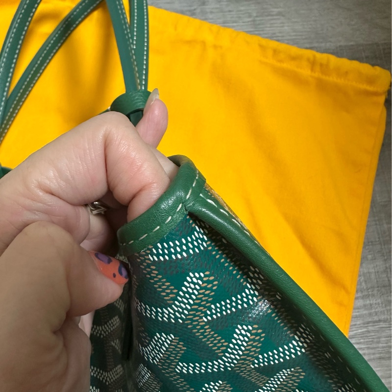 Goyard mini tote 托特包 綠色-4