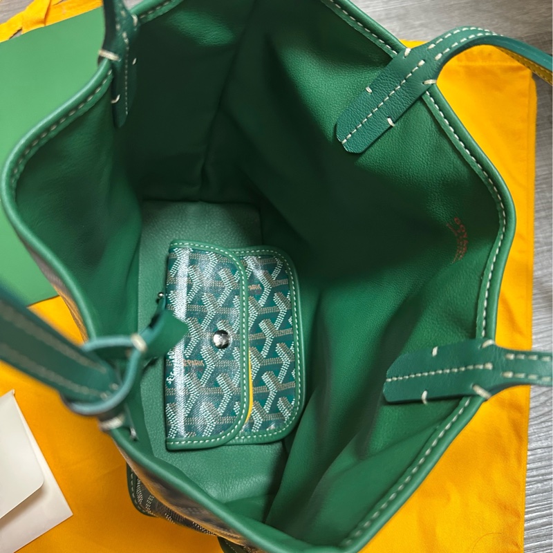 Goyard mini tote 托特包 綠色-5