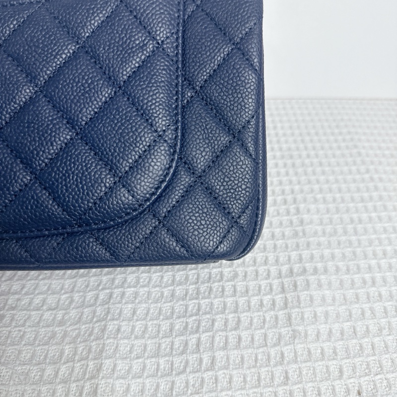 Chanel CC Filigree Flap Bag - Navy / Ghw-7