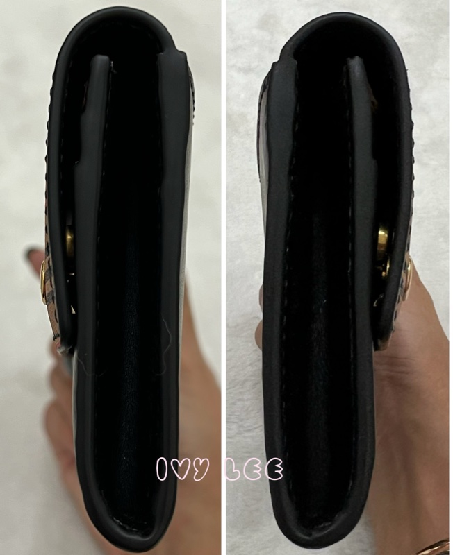 BURBERRY 經典格紋 拚接黑 造型 男女適用 長夾-9