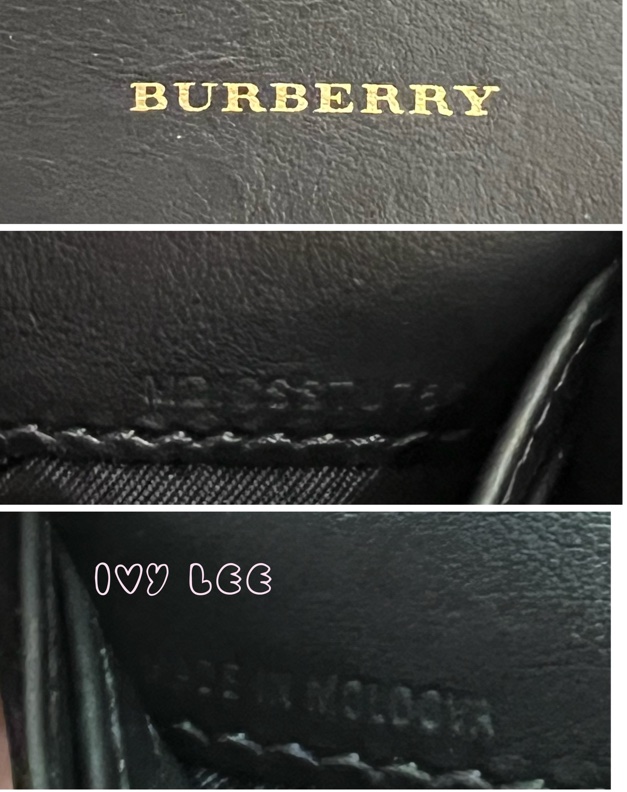 BURBERRY 經典格紋 拚接黑 造型 男女適用 長夾-14