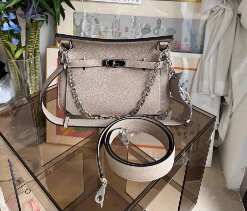 98新💎Hermes 吉普賽28斑鳩灰銀扣N刻,買回來背了一次-0