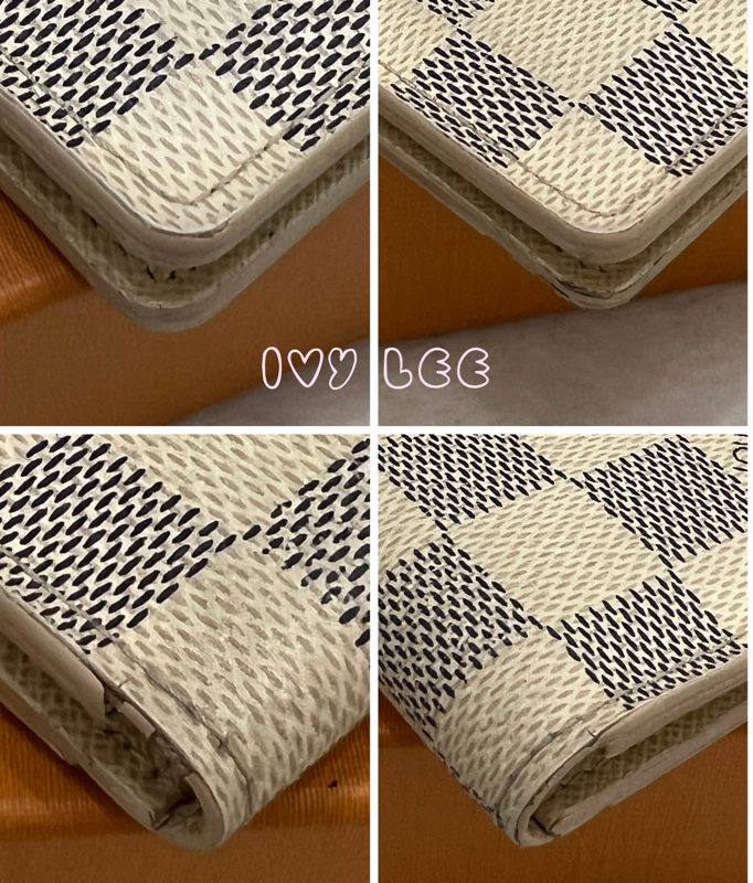 LOUIS VUITTON Damier Azur Organizer De Poche 卡片夾 名片夾 N61727 白色棋盤 正品 二手精品-8