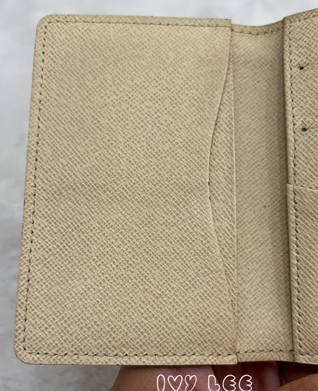LOUIS VUITTON Damier Azur Organizer De Poche 卡片夾 名片夾 N61727 白色棋盤 正品 二手精品-12