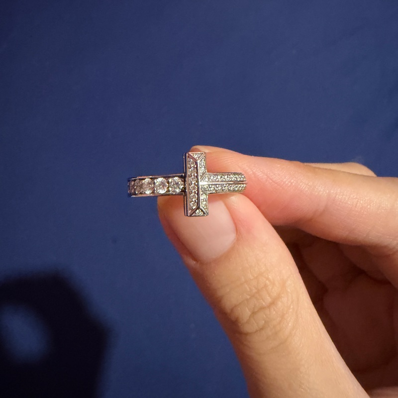 Tiffany &Co T1 18K全鑽戒指#6.5-0