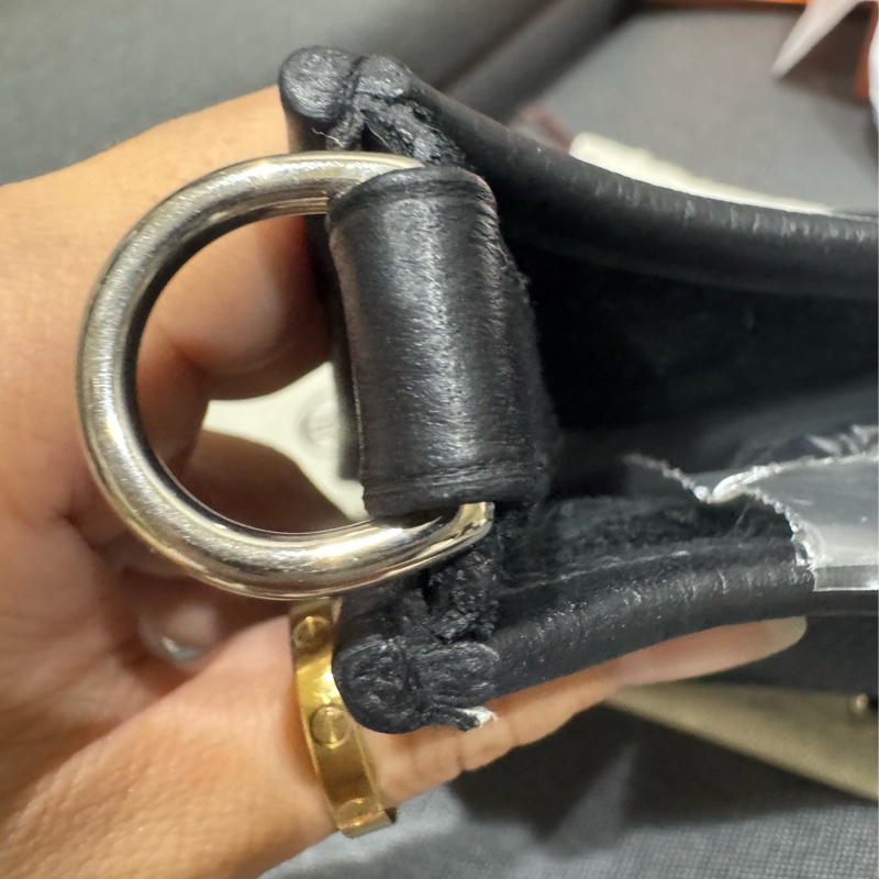 Hermes Mini Evelyne 黑銀 🖤 W刻 全配 全網超甜價-8