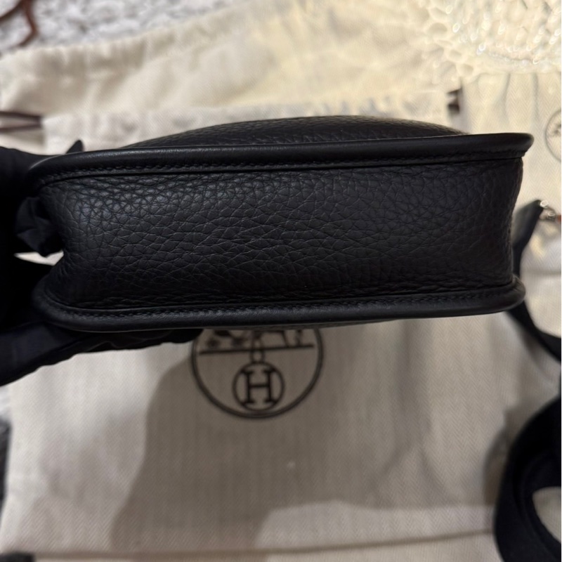 Hermes Mini Evelyne16 黑銀 🖤 W刻 全配 全網超甜價-10