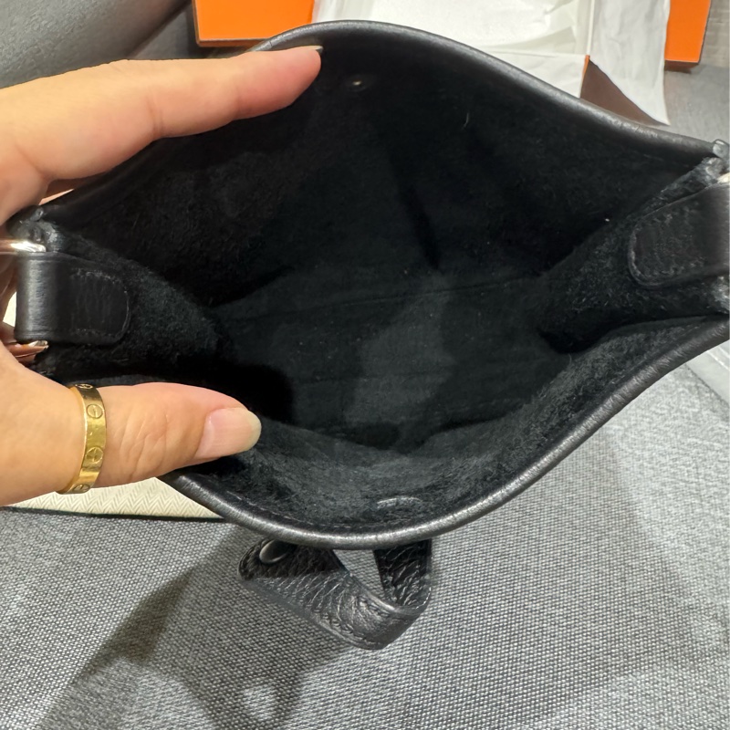 Hermes Mini Evelyne16 黑銀 🖤 W刻 全配 全網超甜價-13