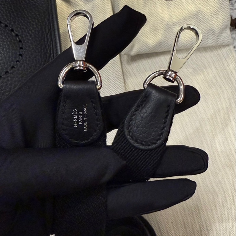 Hermes Mini Evelyne16 黑銀 🖤 W刻 全配 全網超甜價-20