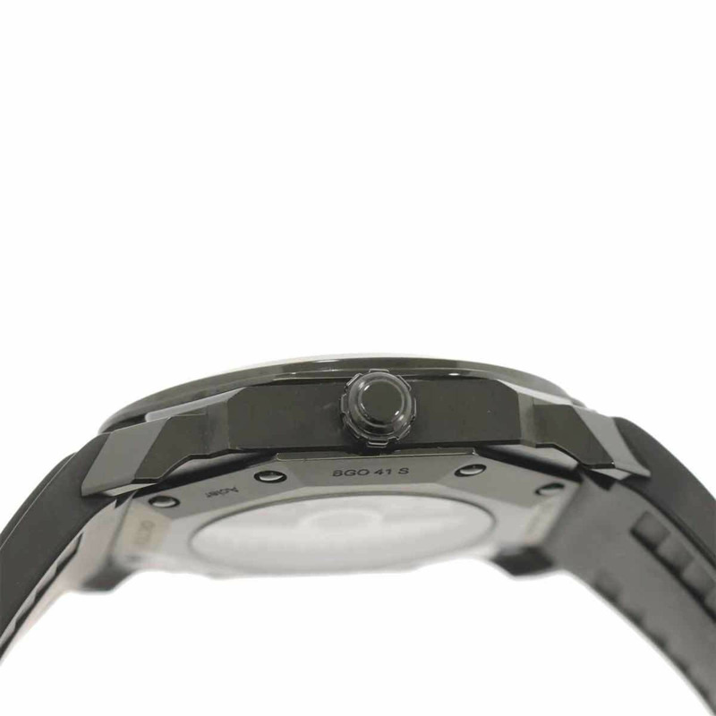 BVLGARI Octo Ultra Nero BGO41S 男錶,附日期顯示,黑色,自動-4