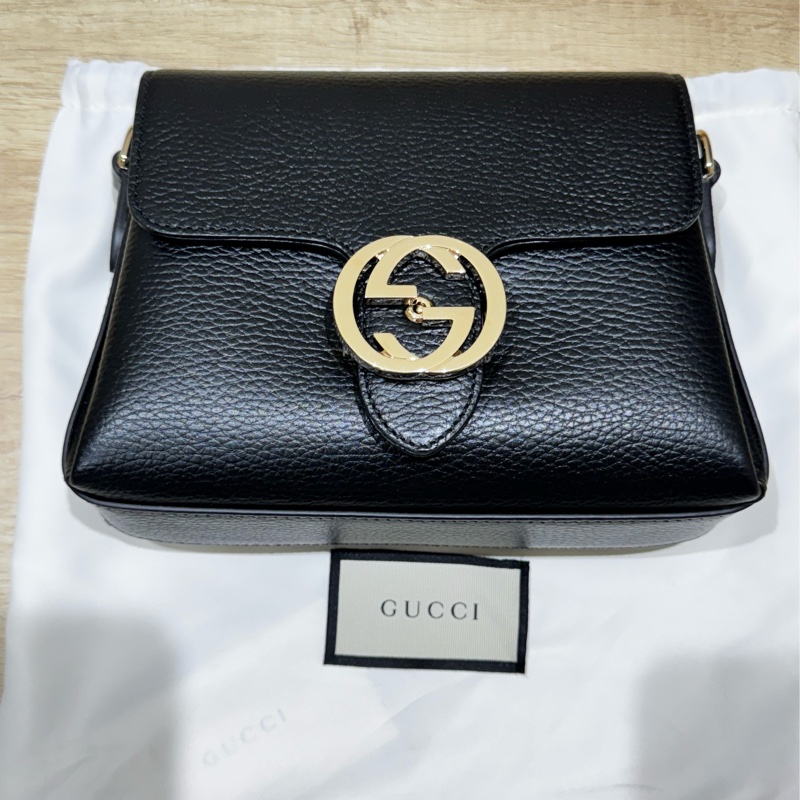 Gucci 黑色風琴包（狀態極好）-9