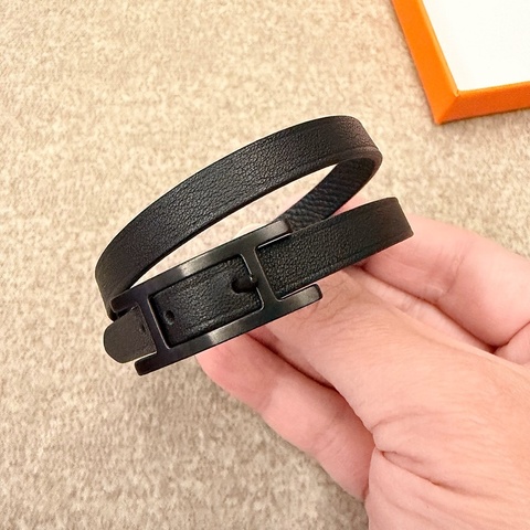 Hermes 全黑雙面手環