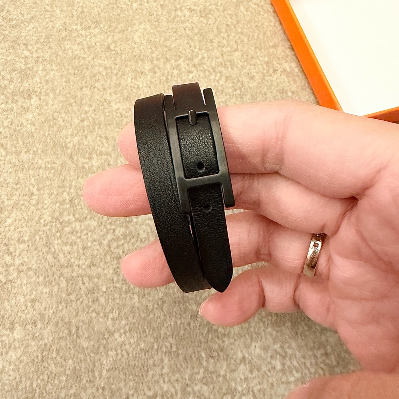 Hermes 全黑雙面手環-2
