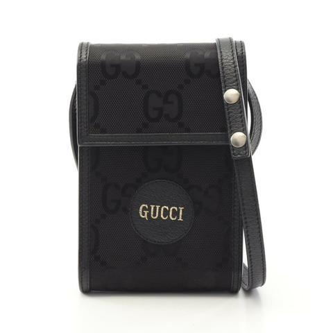 GUCCI 古馳 Off the Grid 迷你包 單肩包 625599 尼龍皮革 黑色 二手