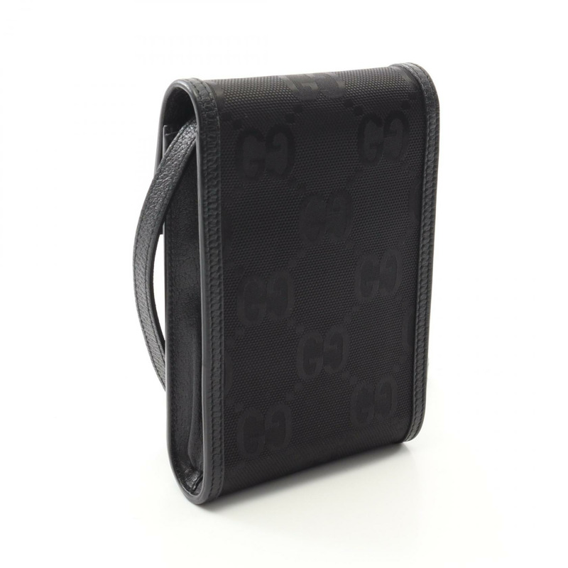 GUCCI 古馳 Off the Grid 迷你包 單肩包 625599 尼龍皮革 黑色 二手-1